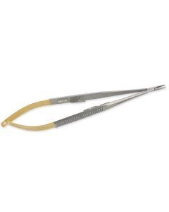 PORTA AGHI CASTROVIEJO IN TUGSTENO CURVO - 21 cm - punte zigrinate Gima