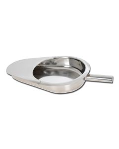 PADELLA OSPEDALIERA IN ACCIAIO INOX CON MANICO 418x292x85 mm