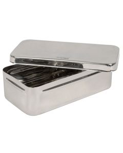 SCATOLA PORTASTRUMENTI IN ACCIAIO INOX 20X10X6 cm