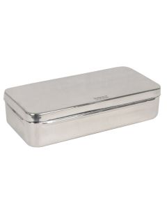 SCATOLA PORTASTRUMENTI IN ACCIAIO INOX 25x12x6 cm