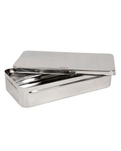 SCATOLA PORTASTRUMENTI IN ACCIAIO INOX 30x15x6 cm