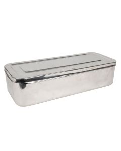 SCATOLA PORTASTRUMENTI IN ACCIAIO INOX 50x20x10 cm
