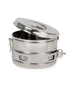 Drum cilindrico per sterilizzazione diametro 240 x h 160 mm Gima