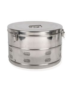 Drum cilindrico per sterilizzazione diametro 390 x h 250 mm Gima