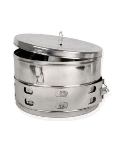 Drum cilindrico per sterilizzazione diametro 390 x h 250 mm Gima