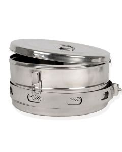 Drum cilindrico per sterilizzazione diametro 340 x h 180 mm Gima