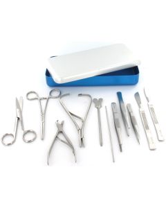 TROUSSE FERRI SUPREMA contenitore in alluminio kit composto da 11 ferri