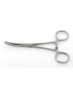 PINZA CHIRURGICA KLEMMER curva in acciaio inox misura 18 cm