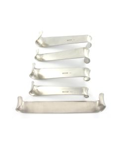 RETRATTORI ROUX kit da 5 pezzi in acciaio inox 