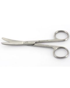 FORBICI CHIRURGICHE CURVE punte smusse in acciaio inox misura 20 cm