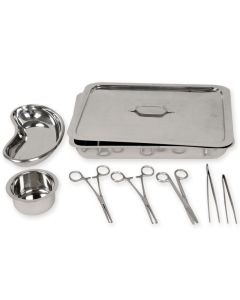 SET FERRI PER MEDICAZIONE kit composto da 8 pezzi in acciaio inox