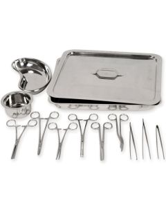 SET FERRI PER SUTURA kit composto da12 pezzi in acciaio inox