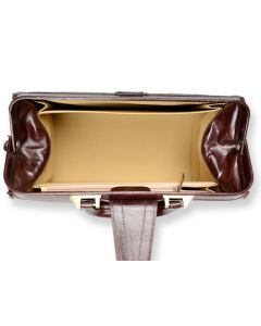 BORSA "VALIGETTA CUOIO FIORE" GIMA - borsa per medico in cuoio marrone