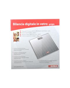 BILANCIA DIGITALE IN VETRO grigia