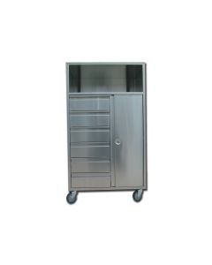 CARRELLO ANESTESIA ACCIAIO INOX