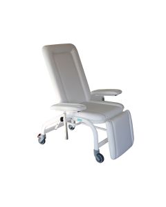 POLTRONA DONATORI con ruote meccanica bianca