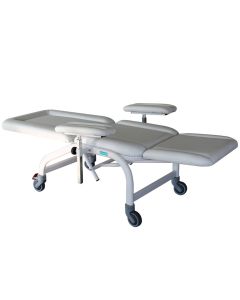 POLTRONA DONATORI con ruote meccanica bianca