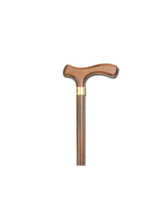 BASTONE IN LEGNO "RAFFAELLO" manico a T da uomo 