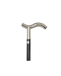 BASTONE IN LEGNO "LEONARDO" con manico in metallo T 