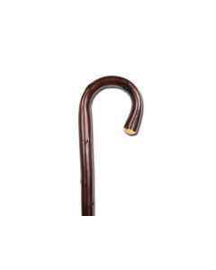 BASTONE IN LEGNO con manico curvo 
