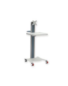 CARRELLO con ripiano e supp. monitor