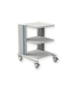 CARRELLO PROFESSIONALE 2 ripiani h 80 cm