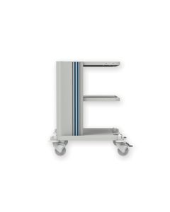 CARRELLO PROFESSIONALE 2 ripiani h 80 cm