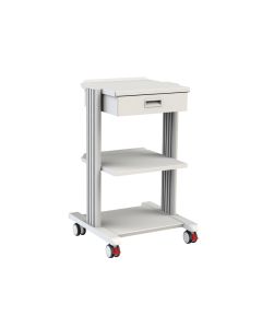 CARRELLO SMART 2 ripiani 40x36 cm con base e cassetto