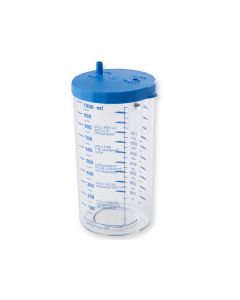 Vaso per sacche monouso 1 lt-con coperchio per ASPEED-Gima