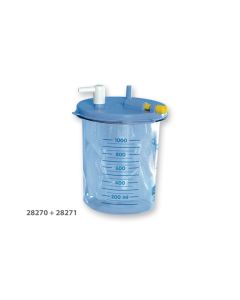 Vaso 1 lt senza coperchio per sacche monouso-Gima