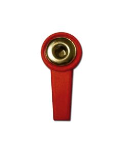 Adattatori a clip rossi 4 mm conf. 10 pz-Gima