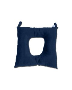 CUSCINO ANTIDECUBITO SAGOMATO CON FORO - in fibra cava 100% cotone 