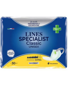 Lines specialist pannolone sagomato classic Extra 30 pezzi