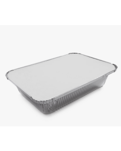  Vaschetta alluminio 2 porz. con coperchio 50 pezzi  R45L - Compak