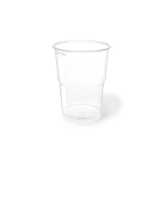 Bicchieri trasparenti in R-PET monouso 300 cc conf. 50 pezzi - ARISTEA