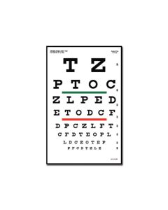 TAVOLA "SNELLEN" - 6 m - 23x35,5 cm 