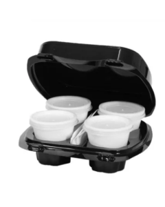 Portabicchiere per bicchiere da caffe da asporto in plastica, 4 posti, 60 pezzi