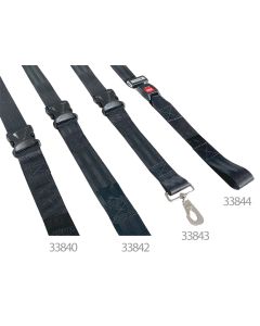 Cintura di sicurezza nera B9 per barelle con fibbia in metallo Gima