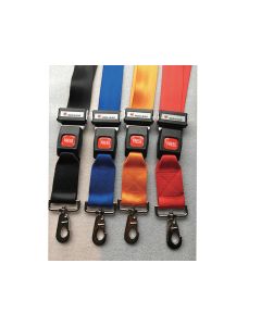 Set 4 cinture di sicurezza 4 colori con estremità con gancio fibbia in metallo Gima