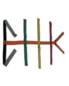 Cintura a ragno regolabile con chiusura a strappo per tavole spinali 5 x 51 x 203 cm Gima