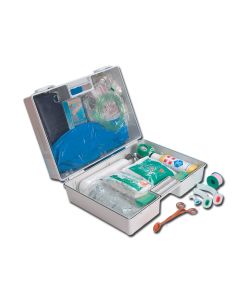 Cassetta con bombola ossigeno GIMA3 Kit primo soccorso 32x44,5x15 cm Gima