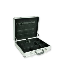 Valigetta alluminio vuota con scomparti ed elastici 40x35x10 cm Gima