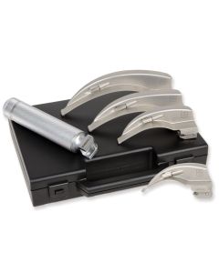 Set laringoscopio standard ricaricabile 2,5 V 4 lame (lame Mc Intosh 1-2-3-4) Gima