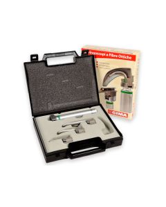 Set laringoscopio F.O. pediatrico Maxlite 2,5 V xenon/alogeno GIMA (lame Miller 00-0-1)