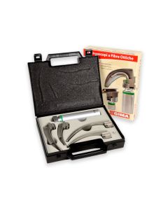 Set laringoscopio F.O. Maxlite LED 2,5 V 4 lame (lame Miller 1-2-3-4)