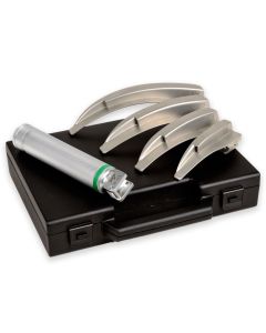 Set laringoscopio F.O. Maxlite LED 3,5 V 4 lame (lame Miller 1-2-3-4)