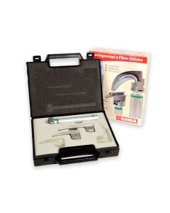 Set laringoscopio F.O. pediatrico GIMA Green 2,5 V xenon/alogeno (lame Miller 0-1)