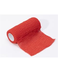 BENDA ELASTICA COESIVA 4 m x 10 cm - rossa Gima conf. 10 pezzi