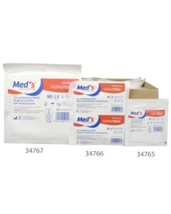 Garze Sterili in Cotone 10x10 cm conf. 100 Buste da 25 Pz Med's