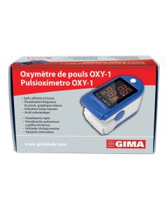 Pulsoximetro da Dito OXY-1 Multilingua per Uso Domestico e Clinico Gima